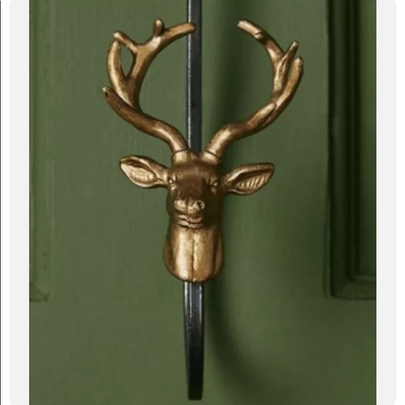 Anthropologie Other - NWT Anthropologie Reindeer Wreath Hook Hanger Over the Door